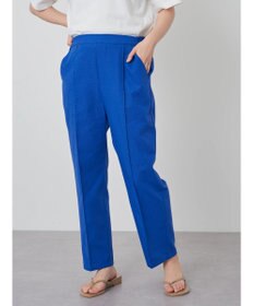 Green Parks 綿麻混イージーテーパードパンツ