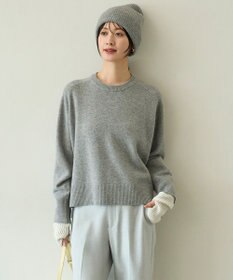 UNFILO カシミヤブレンド クルーネックニット