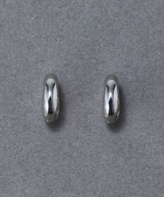 Phoebe 【金属アレルギー対応】シンプルフープスナップイヤリング　シルバー