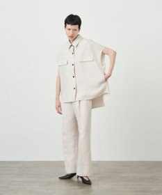 ATON LINEN WEATHER | オフスリーブ CPOジャケット