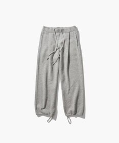 ATON WOOL CASHMERE SILK | タックストレートパンツ