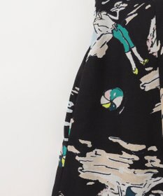 GRACE CONTINENTAL バックコンシャスプリントワンピース