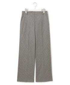 23区 L 【洗える】チェックストレッチ ワイドパンツ