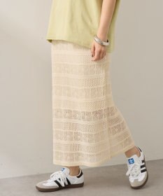 AMERICAN HOLIC レース編みニットタイトスカート