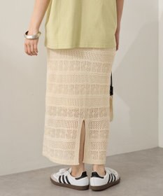 AMERICAN HOLIC レース編みニットタイトスカート