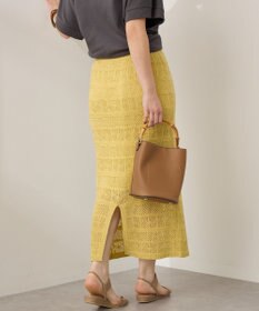 AMERICAN HOLIC レース編みニットタイトスカート