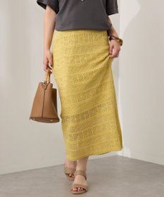 AMERICAN HOLIC レース編みニットタイトスカート