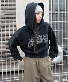 WEGO ロゴショートプルパーカー