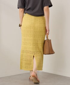 AMERICAN HOLIC レース編みニットタイトスカート