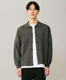 UNFILO MENS 【男女兼用】ソフトサーモ アンチピリングニット シャツ チャコール