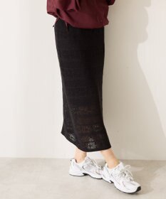 AMERICAN HOLIC レース編みニットタイトスカート