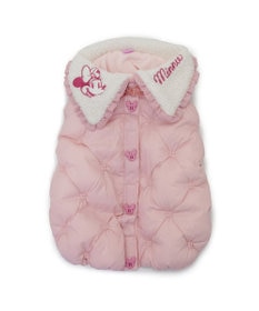 PET PARADISE ディズニー ミニーマウス 遠赤外線 ベスト ツイード襟  小型犬