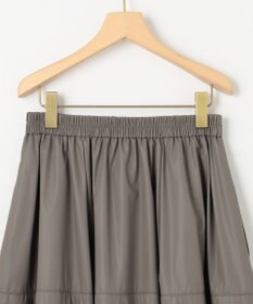 組曲 レザーライクライト タックギャザースカート