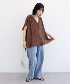 Green Parks プリーツ巾着バッグ