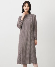 デシンハウンドトゥースプリント ワンピース / J.PRESS LADIES