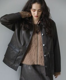 Green Parks ■ＥＳＣＡＲ　ウ゛ィンテージ調エコレザージャケット