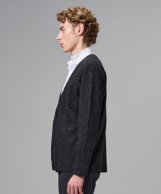 JOSEPH HOMME 【イージーケア】パフィーチェックジャージー　カーディガン