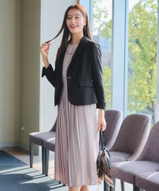 Tiaclasse 【新色追加・洗える】パールボタンプリーツワンピース