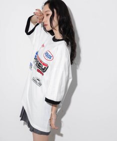 WEGO 【ユニセックス着用ITEM/手洗い可/MLサイズ】レーシングロゴTシャツ