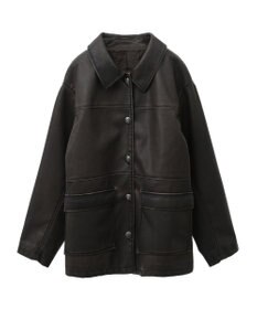 Green Parks ■ＥＳＣＡＲ　ウ゛ィンテージ調エコレザージャケット