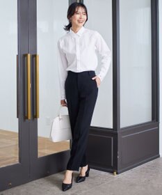 23区 L 【洗える】エンブロイダリーシャーティング シャツ ブラウス