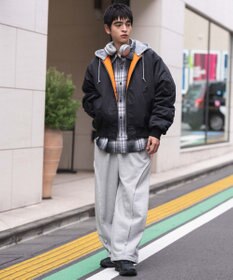 WEGO 【ユニセックス着用ITEM】2WAYフードパファーMA－1