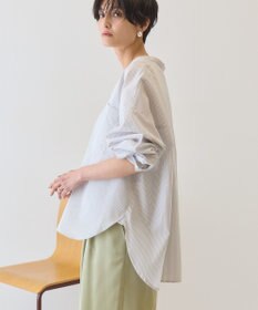 AMERICAN HOLIC 【イージーケア】ストライプVネックシャツ