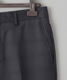 GOTAIRIKU 横に伸びる【TasmaniaWool/タマニアウール】ストレッチ スーツ_グレー格子柄