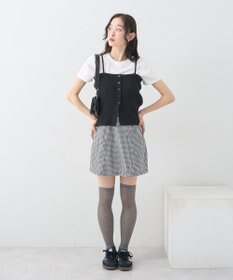 earth music&ecology ＳＥＴ２点コンパクトＴＥＥ＋マルチｗａｙニットビスチ