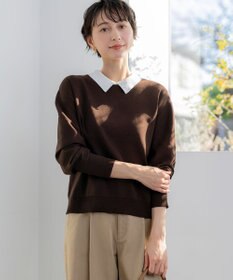 23区 【先行予約/WEB&一部店舗限定】バイカラーデザイン 2WAY ニット