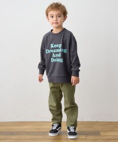 ANY KIDS ロゴプリント トレーナー