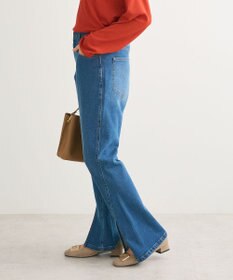 Green Parks ・ＳＵＧＡＲ　ＳＰＯＯＮ　デニムスリットフレアパンツ