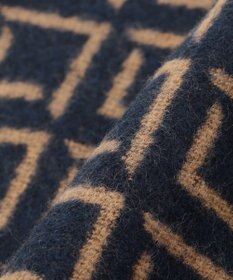 JOSEPH ABBOUD 【リバーシブル】ダイヤパターンＷフェイス ストール