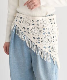 earth music&ecology マルチクロシェスカーフ