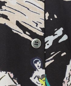 GRACE CONTINENTAL バックコンシャスプリントワンピース