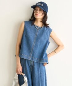 UNFILO L UNFILO DENIM LIGHT ノースリーブブラウス