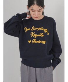 AMERICAN HOLIC サガラ刺繍ミラノリブニットプルオーバー