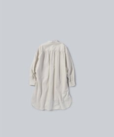 WHITE MAILS 【UNISEX】COTTON PAPER WASHED ポプリンロングシャツ