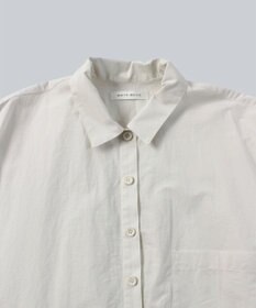 WHITE MAILS 【UNISEX】COTTON PAPER WASHED ポプリンロングシャツ