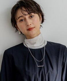 23区 バートップ 2WAY チェーン ネックレス シルバー系