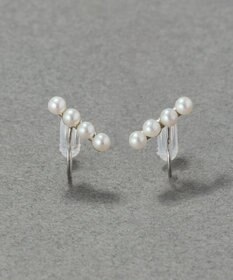 Phoebe 【痛くないシリーズ/金属アレルギー対応】バランスパールライトフィットイヤリング　シルバー