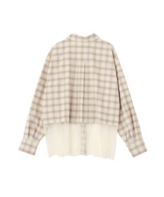 earth music&ecology 【予約】適ON レースヘムシャツ