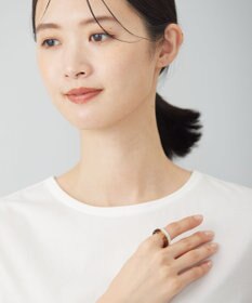 J.PRESS LADIES 【WEB限定】3WAYマーブル スカーフリングネックレス