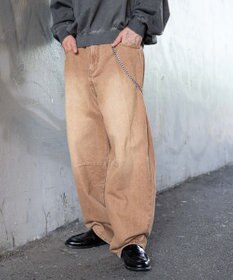 WEGO チェーン付きバルーンデニムパンツ