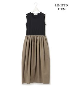 ICB L 【WEB限定・洗える】 リブコンビタイプライター ワンピース