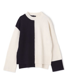 Joseph ウール　セーターロング JOSEPH - ジョセフ ダイヤ柄 長袖 ウール セーター S ブラック系