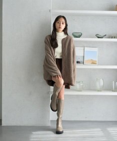 earth music&ecology 粒違い切替ボアブルゾン