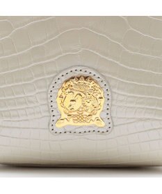 A.D.M.J. 【牛革】クロコ型押し ザ・ビーDカン付ミニトート