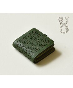 genten ダイヤカットワーク　二つ折り財布