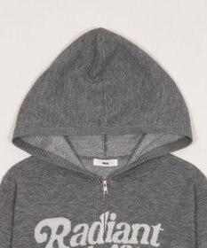 WEGO グラフィックジャガードニットZIPパーカー